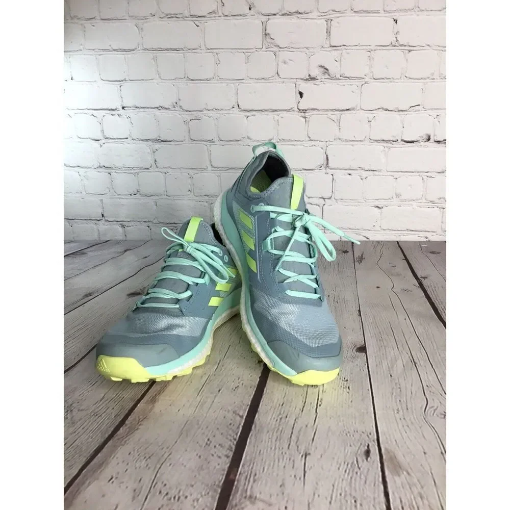 Adudas Women's Athletic Shoes - light blue and yellow - Picture 2 of 12